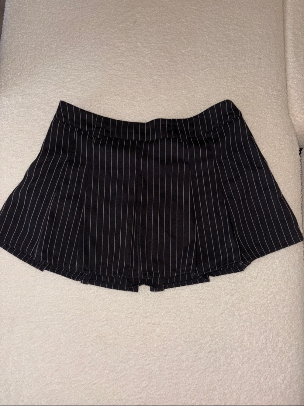 Black Pinstripe Women’s Mini Skirt